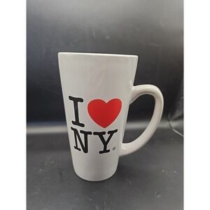 I Love New York Coffee Mug -  White And Red - 6-1/4"